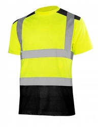 Koszulka odblaskowa z pasami odblaskowymi ostrzegawcza żółto-czarna T-REF 2