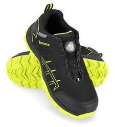 Buty robocze z wiązaniem typu BOA lekkie skórzane z gumową podeszwą REBEL S3