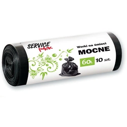 Mocne worki na śmieci LDPE 60L (10 szt)