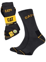 Zestaw 3 par długich skarpet roboczych męskich Caterpillar CAT w szarym kolorze