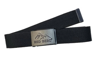 Pasek do spodni z klamrą regulowany czarny REDBERG