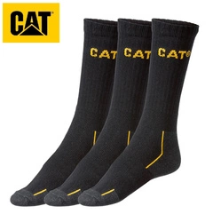 Skarpety robocze męskie z cordurą 3-pak CATERPILLAR czarne
