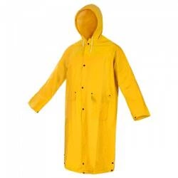 Płaszcz przeciwdeszczowy żółty męski sztormiak z kapturem PPD 