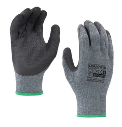 Rękawice robocze ochronne kryte szorstkowanym lateksem X-DRAGSTER