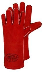 Rękawice robocze skórzane spawalnicze dla spawaczy REFLEX-RED