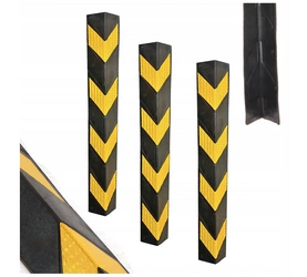 Narożnik gumowy żółto-czarny ostrzegawczy NAR-8010